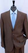 Stylish Comfort Fit Brown Suit, Made in Italy