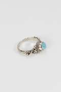 .925 Sterling Silver Larimar Gemstone Ring Size 9