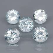 Gorgeous 4.23ct untreated platinum blue Aquamarine set