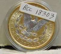 1889 Colorized Morgan Dollar