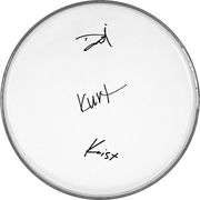 Nirvana Autographed Facsimile Drum Head