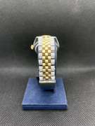 STUNNING 12CT CUSTOM DIAMOND ROLEX 36MM TWO TONE DATE-JUST WITH GOLD ROMAN NUMERALS