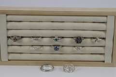 Sterling Silver Curated Ring Assortment Various Sizes & Styles (10 Ring Lot)