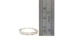 14K White Gold 0.33 Ctw Diamond Classic Wedding Band Ring