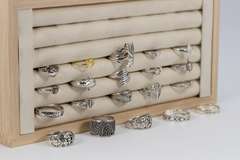 .925 Sterling Silver Curated 20 Ring Lot Various Sizes & Styles