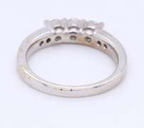 Divine White Gold Diamond Engagement Ring with Matching Band