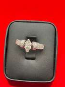CERTIFIED LADIES 14K WHITE GOLD AND DIAMOND RING