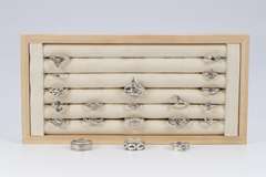 .925 Sterling Silver Curated 20 Ring Lot Various Sizes & Styles