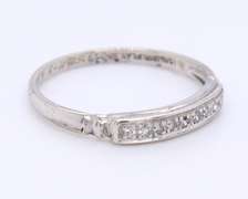 Vintage Platinum approximate 0.50ctw Diamond Band