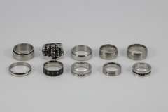 Stainless Steel Ring 316L Lot of 10 Rings