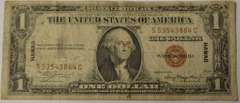 Series 1935A $1 Silver Certificate Hawaii WW2 Emergency Note, Circulated.
