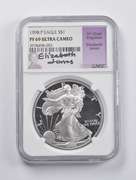 PF69 UCAM 1998-P American Silver Eagle Signed Jones NGC