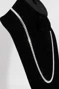 .925 Sterling Silver 6mm Diamond Cut Miami Cuban Link Chain 24 Inches