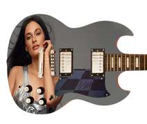 Kacey Musgraves Autographed Signed Custom Photo Graphics Guitar ACOA