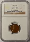 1931-S Key Date Lincoln Wheat Cent NGC AU50 BN