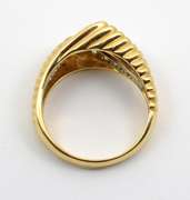 Stylish Ring Looking Like 2 Diamond Rings