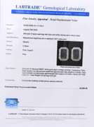 Incredible 18kt White Gold Sapphire and Diamond Invisible Set Earrings