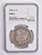 FAIR 2 1884-O Morgan Silver Dollar NGC Lowball Low Ball
