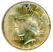 1924 Peace Silver Dollar