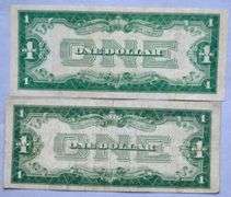 1928 &1928 A  $1 Funnyback Silver Certificates