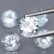 Gorgeous 4.23ct untreated platinum blue Aquamarine set