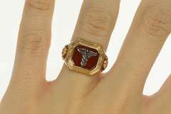 10K Yellow Gold 1932 Frederick City Hospital Carnelian Ring