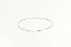 Sterling Silver Hammered Designer Asymmetrical Bangle Bracelet
