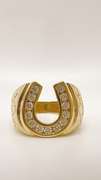 Men's 14kt Solid Yellow Gold & CZ Ring
