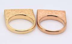 925 Sterling Silver Group Lot of 2 Cubic Zirconia Stackable Rings