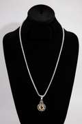 .925 Sterling Silver Pendant w/ Citrine Gemstone
