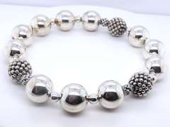 925 Sterling Silver Ball Bead Bracelet