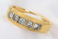 Classic Unisex 1/2 Ct.T.W.  Diamond Band