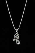 Sterling Silver Green Amethyst Gemstone Pendant