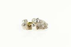 Sterling Silver 18k Gold Two Tone Teddy Bear Stuffed Charm/Pendant