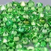 Chrome green! 2.38ct untreated Tsavorite set