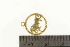 14K Yellow Gold Taurus Bull Astrology Zodiac Sign Symbol Charm/Pendant