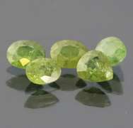 Mixed parcel! 3.68ct untreated Demantoid Garnet set