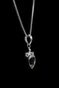 Sterling Silver White Crystal Pendant