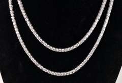 Dazzling 30 inch Sterling Silver Necklace