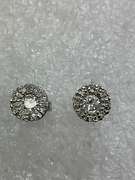 14K WHITE GOLD DIAMOND STUDS