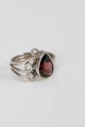 Sterling Silver Garnet Gemstone Ring