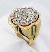 Impressive Man's 1 Ct. T.W. Diamond Cluster