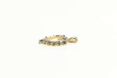 10K Yellow Gold Sapphire Diamond Heart Love Symbol Pendant
