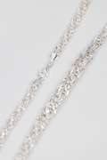 Sterling Silver Graduated Byzantine Itailian 10mm Wide Necklace Round Pure 925 Link Chain 18"
