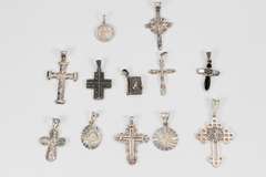 Sterling Silver Christian Pendant Lot