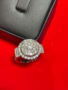 CERTIFIED 14K WHITE GOLD AND DIAMOND RING