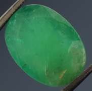 Smoky green 4.36ct Colombian Emerald