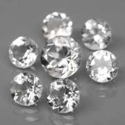 Mixed cut 7.65ct diamond white Topaz set
