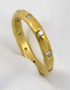 Useful Band with Flush Set Diamonds