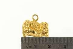 14K Yellow Gold Mount Rushmore Presidents US Landmark Charm/Pendant